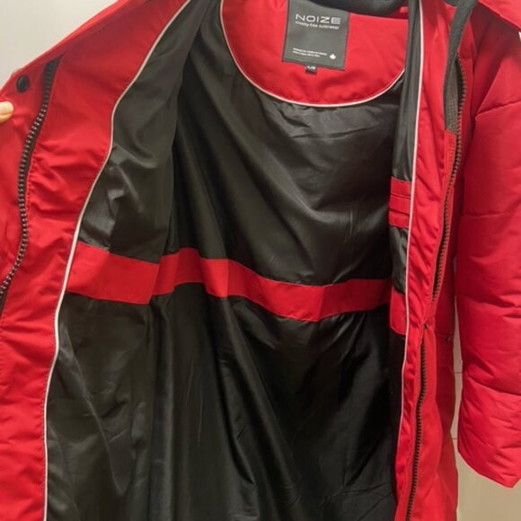 NWT Noize Canadian Womens Red Puffer Coat - Picture 3 of 12